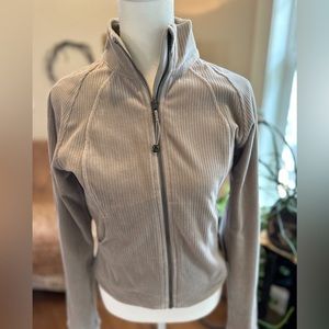 NWT Lululemon Scuba Track Jacket *Velvet Cord Size 6 in Riverstone